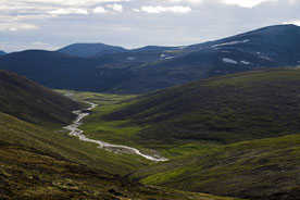 river valley in polar Ural, Russia